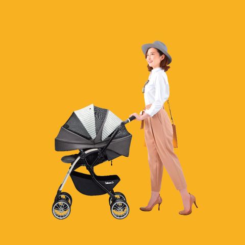 Xe đẩy cho bé Combi Umbretta (2 chiều - Màu Nâu Kaki)