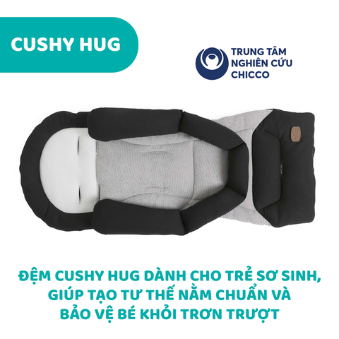 Xe đẩy cho bé Chicco Premium Mysa - Màu Đen Satin