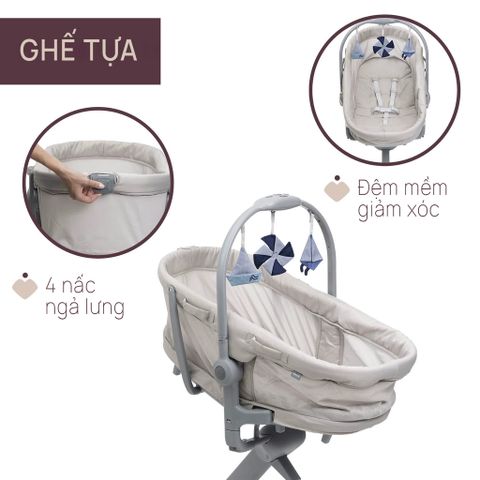 Ghế nôi di động Chicco Baby hug Pro màu be