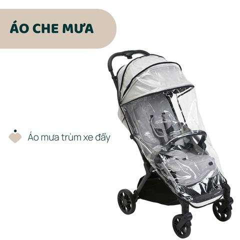 Xe đẩy cho bé Chicco Goody Xplus (1 chiều - Màu Xám ngọc trai)