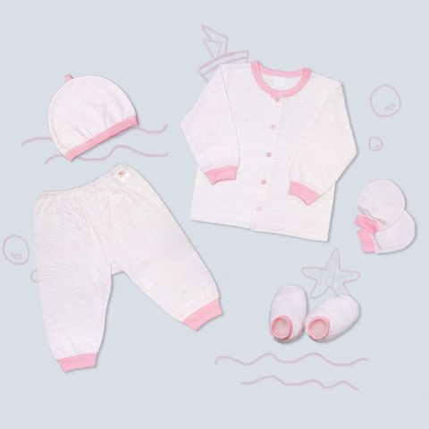 SET sơ sinh dài tay mỏng 5 món MIOMIO