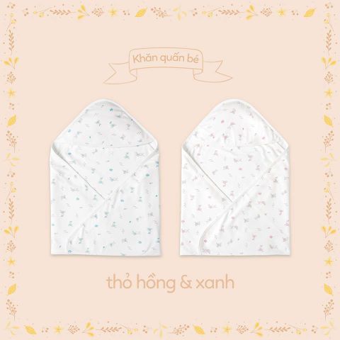 Khăn ủ / Tấm quấn Miomio (1 lớp, 2 lớp)