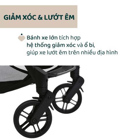 Xe đẩy cho bé Chicco Goody Xplus (1 chiều - Màu Xanh ánh rêu)