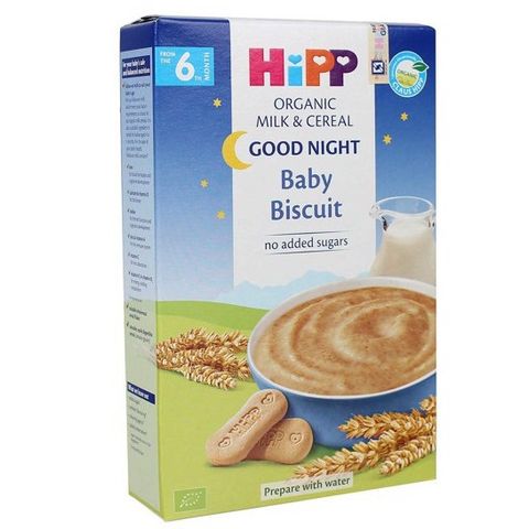 Bột ăn dặm HiPP 250g chúc ngủ ngon dinh dưỡng sữa bích quy