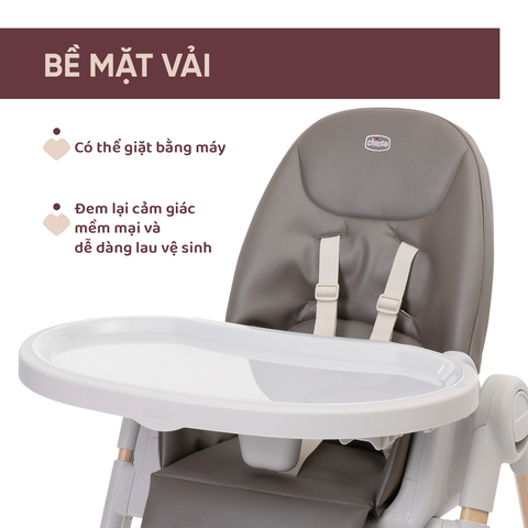 Ghế ăn Chicco Polly Armonia đa năng 3 trong 1 - Màu nâu