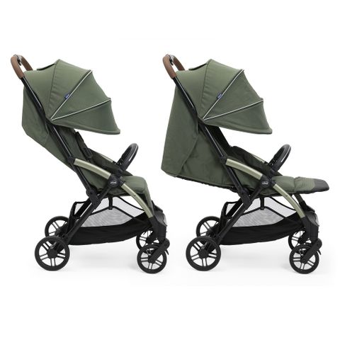 Xe đẩy cho bé Chicco Goody Xplus (1 chiều - Màu Xanh ánh rêu)