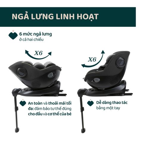 Ghế ô tô Chicco Seat 105 xoay 360˚ ISOFIX