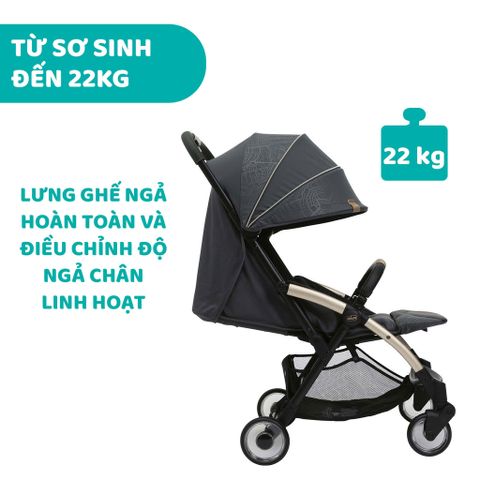 Xe đẩy Chicco Goody Plus City Map Re_lux Gấp gọn tự động 1 chạm - 1 giây