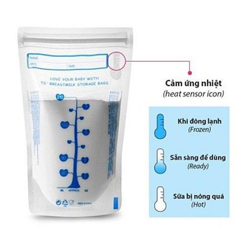 Túi trữ sữa Unimom Compact hộp 60 túi dung tích 210ml