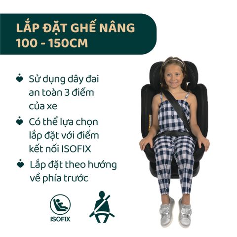 Ghế ô tô Chicco Unico Evo Classic xoay 360˚ ISOFIX - Màu Đen