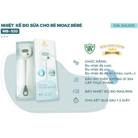 Nhiệt kế đo sữa Moaz BéBé MB-020