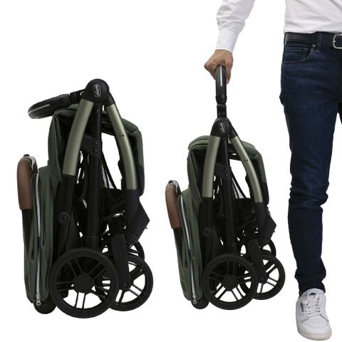 Xe đẩy cho bé Chicco Goody Xplus (1 chiều - Màu Xanh ánh rêu)