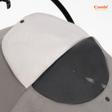 Xe đẩy cho bé Combi Handy 4Cas Compact (2 chiều - Màu ghi)