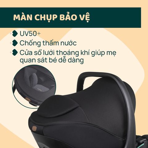 Ghế ô tô Chicco Kory Plus 3 trong 1 - Màu đen satin