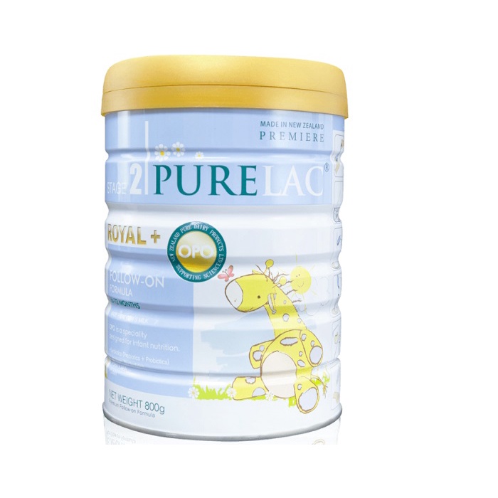 Sữa bột dinh dưỡng PureLac Royal Plus Stage 2 cho trẻ 6-12 tháng tuổi 800G