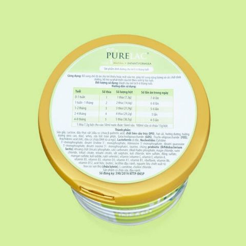 Sữa bột dinh dưỡng PureLac Royal Plus Stage 1 cho trẻ từ 0-6 tháng tuổi 800G