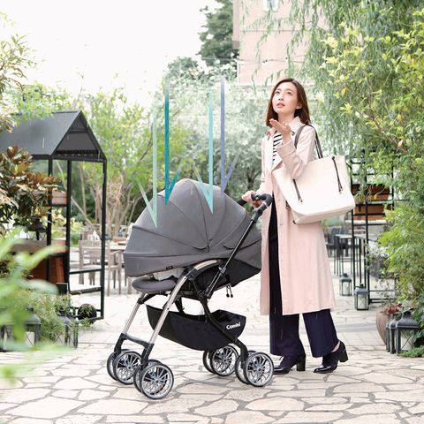 Xe đẩy cho bé Combi Umbretta (2 chiều - Màu Nâu Kaki)