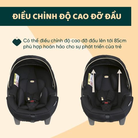 Ghế ô tô Chicco Kory Plus 3 trong 1 - Màu đen satin