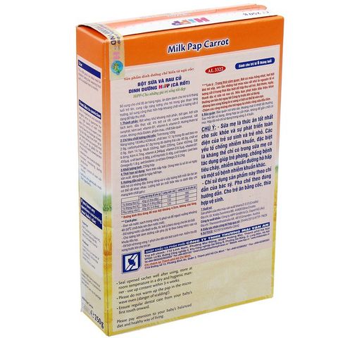 Bột ăn dặm HiPP 250g dinh dưỡng sữa và rau củ (Cà rốt)