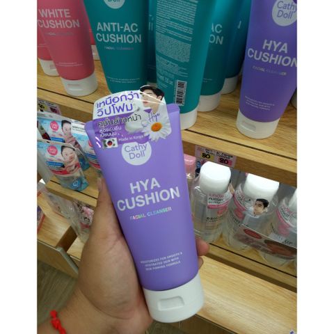 Sữa rửa mặt tạo bọt dưỡng ẩm da Cathy Doll Hya Cushion Facial Foam Cleanser 120ml