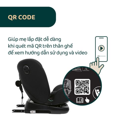 Ghế ô tô Chicco Unico Evo Classic xoay 360˚ ISOFIX - Màu Đen