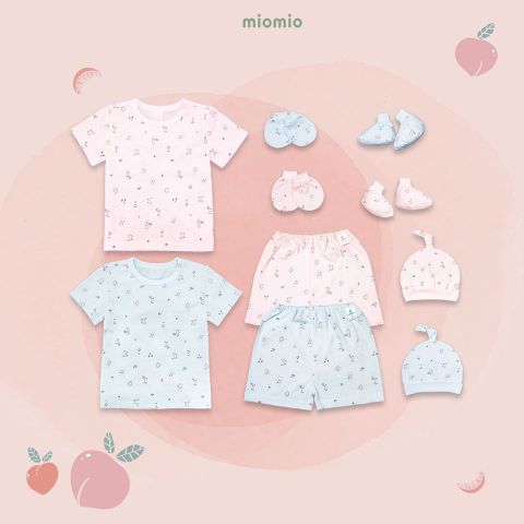 Bộ ngắn tay Miomio cài vai / 100% cotton / mỏng mát