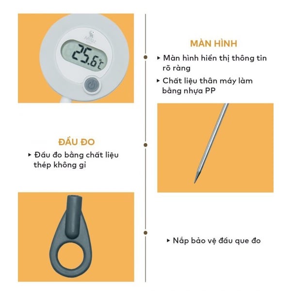 Nhiệt kế đo sữa Moaz BéBé MB-020