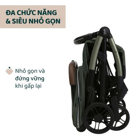 Xe đẩy cho bé Chicco Goody Xplus (1 chiều - Màu Xanh ánh rêu)