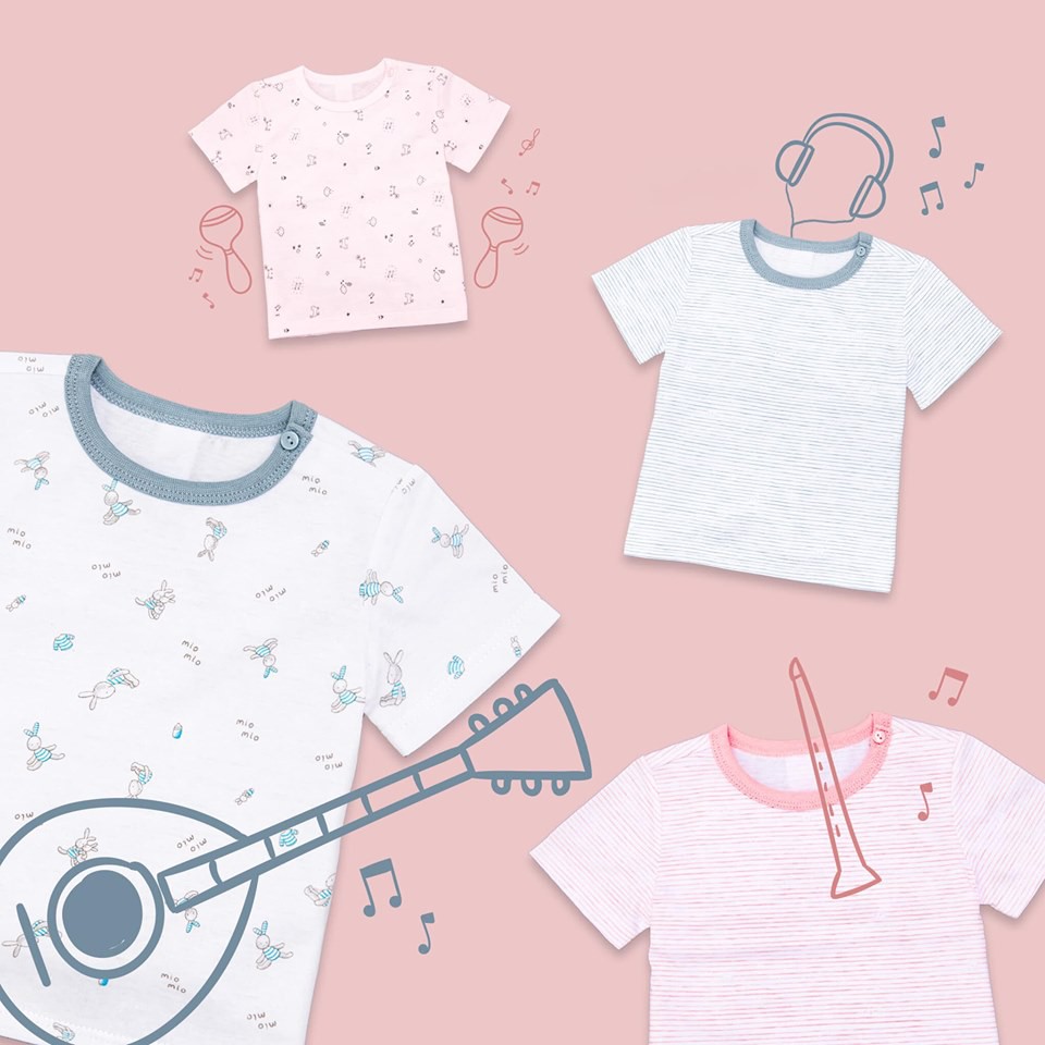 Áo ngắn tay MioMio cài vai / 100% cotton / mỏng mát