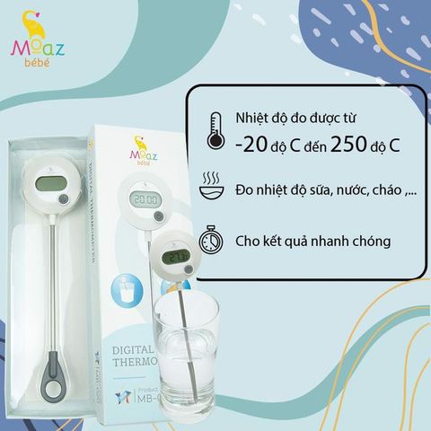 Nhiệt kế đo sữa Moaz BéBé MB-020