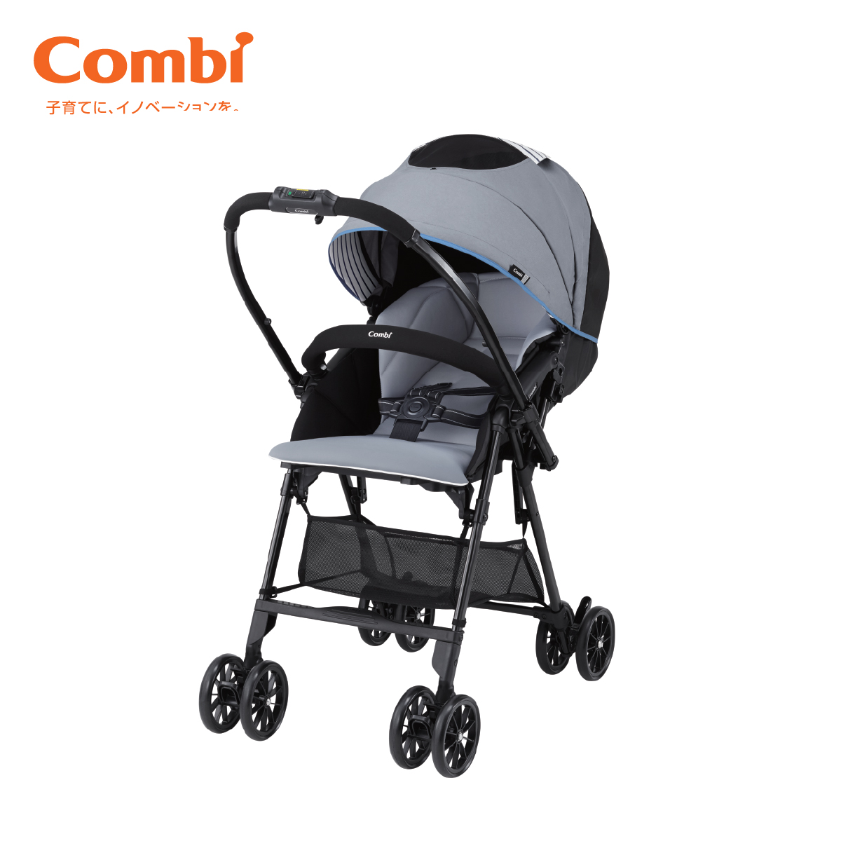 Xe đẩy cho bé Combi Mechacal Handy S (2 chiều - Màu Ghi)