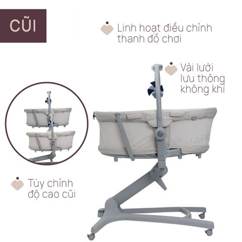 Ghế nôi di động Chicco Baby hug Pro màu be