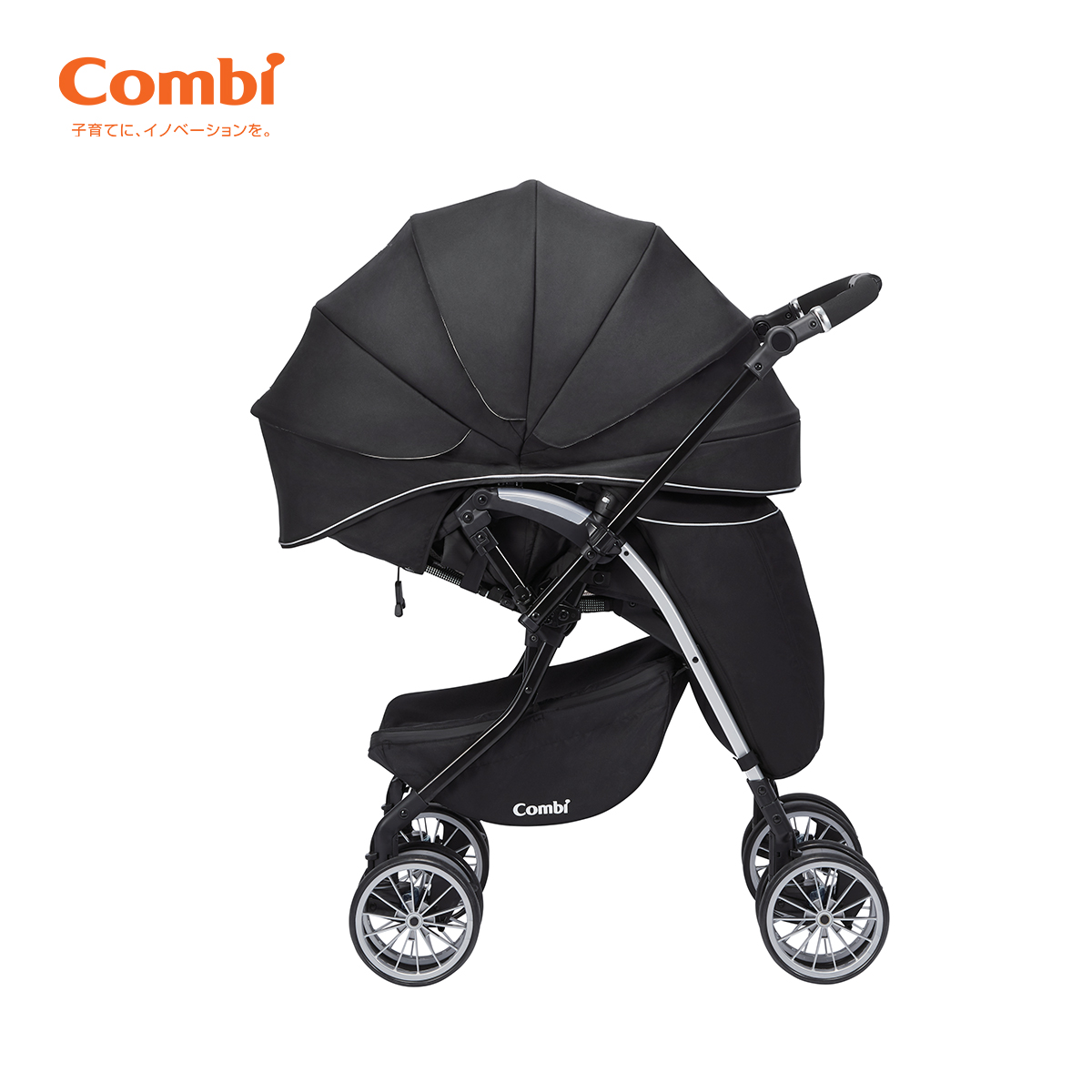 Xe đẩy cho bé Combi Umbretta (2 chiều - Premium New black)