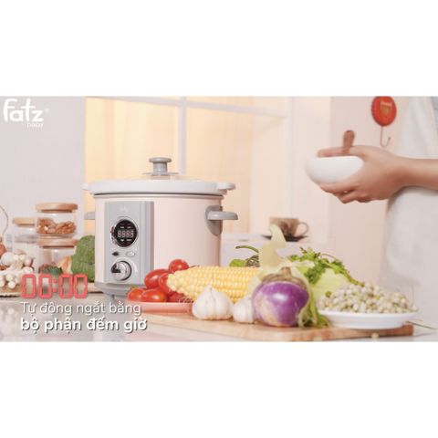 Nồi nấu chậm thông minh hẹn giờ 2,5 lít FATZ BABY SLOW 4 FB9125M