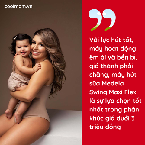 Máy hút sữa điện đôi Medela Swing Maxi Flex (Thân máy Likenew 98% - Phụ kiện mới 100%)