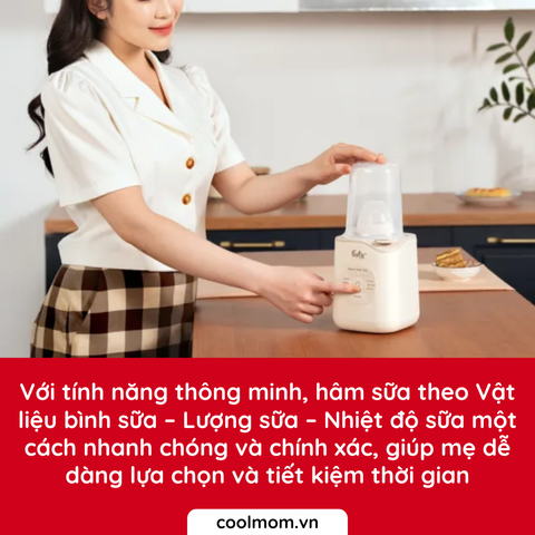 Máy hâm sữa và tiệt trùng điện tử Fatzbaby MONO 11 FB3009TN