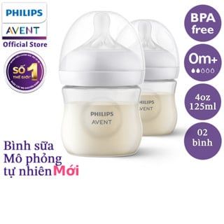 Bộ 2 bình sữa Philips Avent mô phỏng tự nhiên 125ml / 260ml / 330ml (Mẫu mới)