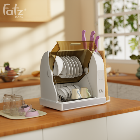 Máy úp bình sữa, bát đĩa, tiệt trùng UVC, sấy khô và bảo quản Tidy 8