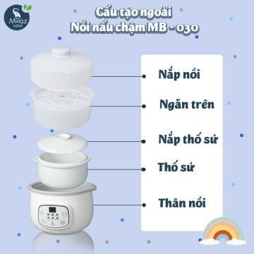 Nồi nấu chậm Moaz BéBé MB-030