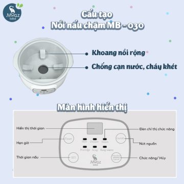 Nồi nấu chậm Moaz BéBé MB-030