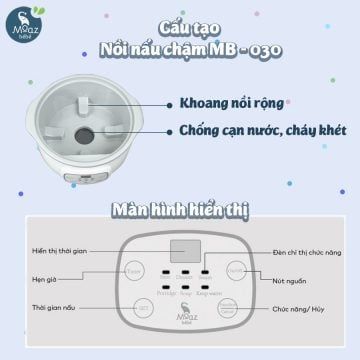 Nồi nấu chậm Moaz BéBé MB-030