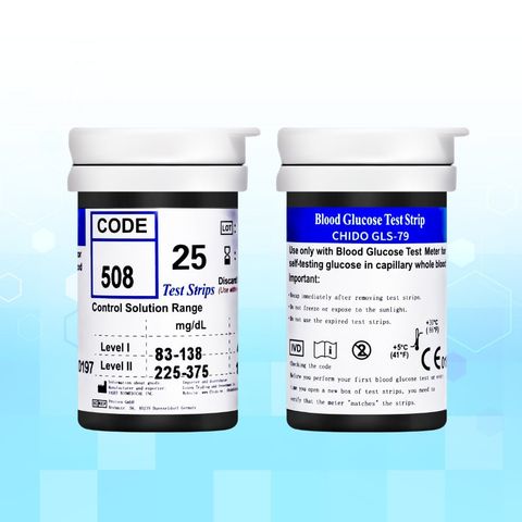 Hộp 50 Que thử đường huyết CHIDO GLS-79 tặng kèm kim lấy máu