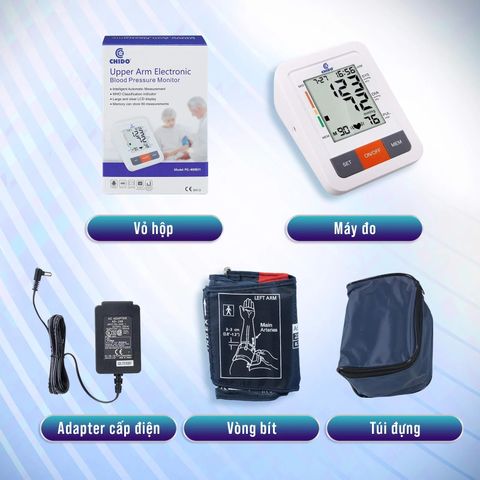 Máy đo huyết áp bắp tay CHIDO Model New 2022 PG-800B31