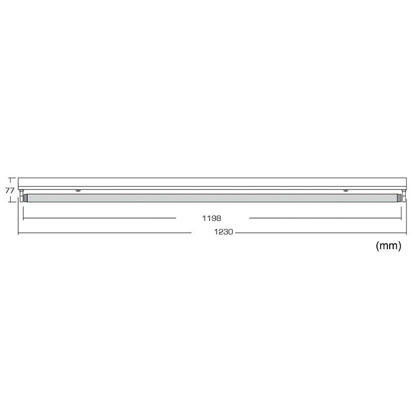 Máng Đèn batten LED mới MESTAR TBS023 136LED - 20W - L1230mm/ Máng Đèn - Không bao gồm Bóng Đèn