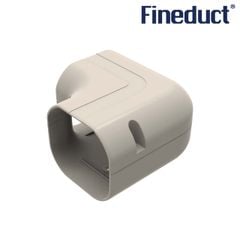 Trunking Nhựa Fineduct Co 90 Độ Ngoài Góc Tường Màu Ngà KA - 70/80/100/120/140 (Co nằm) [Air Conditioner Line Set cover]