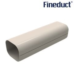 Trunking Nhựa Fineduct Ống Cứng Màu Ngà KL - 70/80/100/120/140 - 1 Cây/2m [Hộp che ống đồng máy lạnh / Air Conditioner Line Set cover]