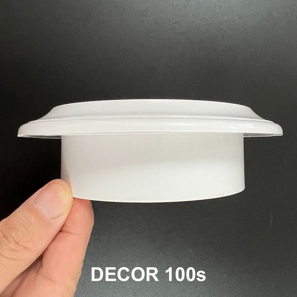 Cửa gió tròn nhựa (cổ tròn và lưới côn trùng)  BLAUBERG - DECOR  80s/ 100s/ 125s/ 150s - Hàng nhập khẩu chính hãng