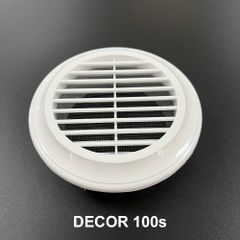 Cửa gió nhựa tròn (cổ tròn và lưới côn trùng)  BLAUBERG - DECOR  80s/ 100s/ 125s/ 150s - Hàng nhập khẩu chính hãng