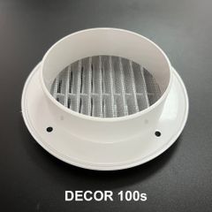 Cửa gió tròn nhựa (cổ tròn và lưới côn trùng)  BLAUBERG - DECOR  80s/ 100s/ 125s/ 150s - Hàng nhập khẩu chính hãng