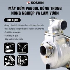 Máy bơm PABOOL dùng trong nông nghiệp và làm vườn KOSHIN - SU
